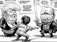 Зеленский, Трамп и Путин. Источник: https://www.economist.com/the-world-this-week/2025/03/20/the-weekly-cartoon